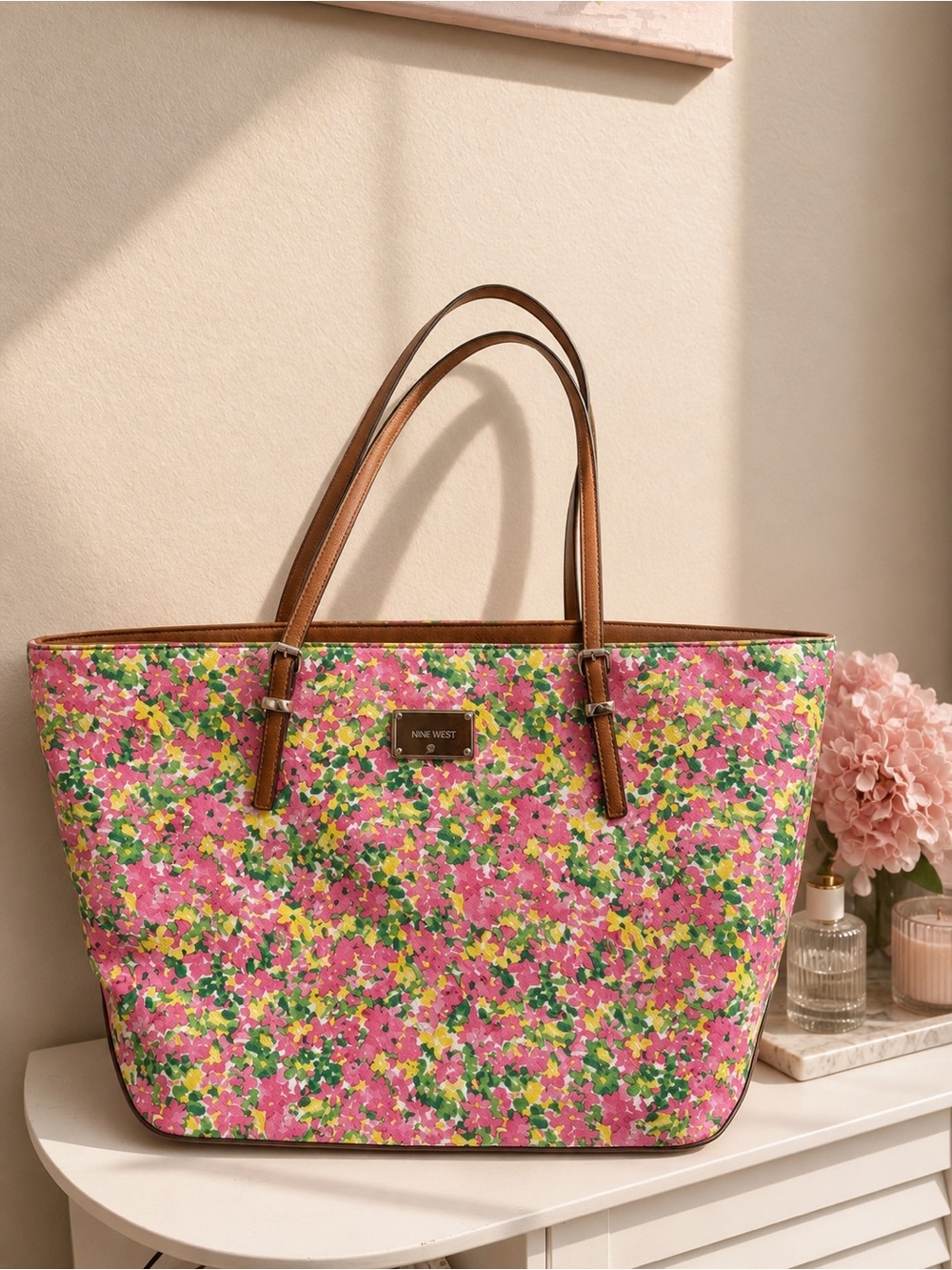 Nine West Floral Large Tote